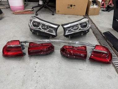 2016-2019 BMW 740i 750i G11 G12 LED Adaptive Headlight Tail Light Set OEM