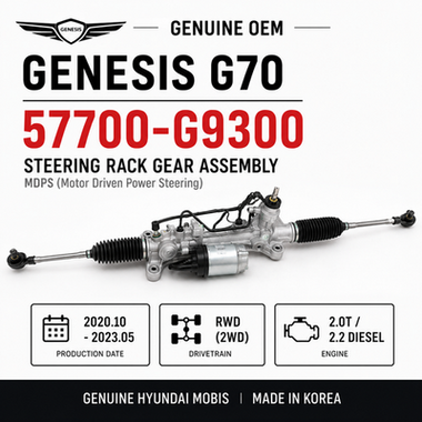 2022-2023 Genesis G70 57700-G9300 2.0T RWD Power Steering Gear Rack & Pinion OEM