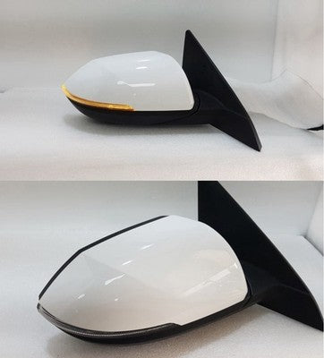 2023-2025 Hyundai Kona SX2 RH Side Mirror BSM LED SAW Atlas White OEM