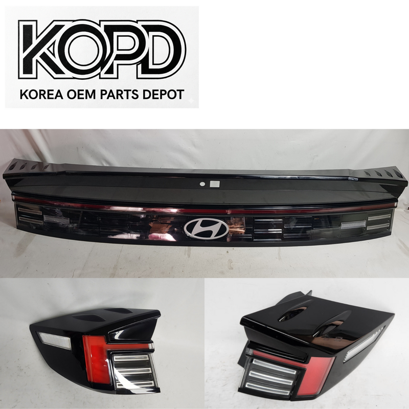 2024-2026 Hyundai Sonata Complete Rear LED Tail Light Set LH RH Garnish OEM