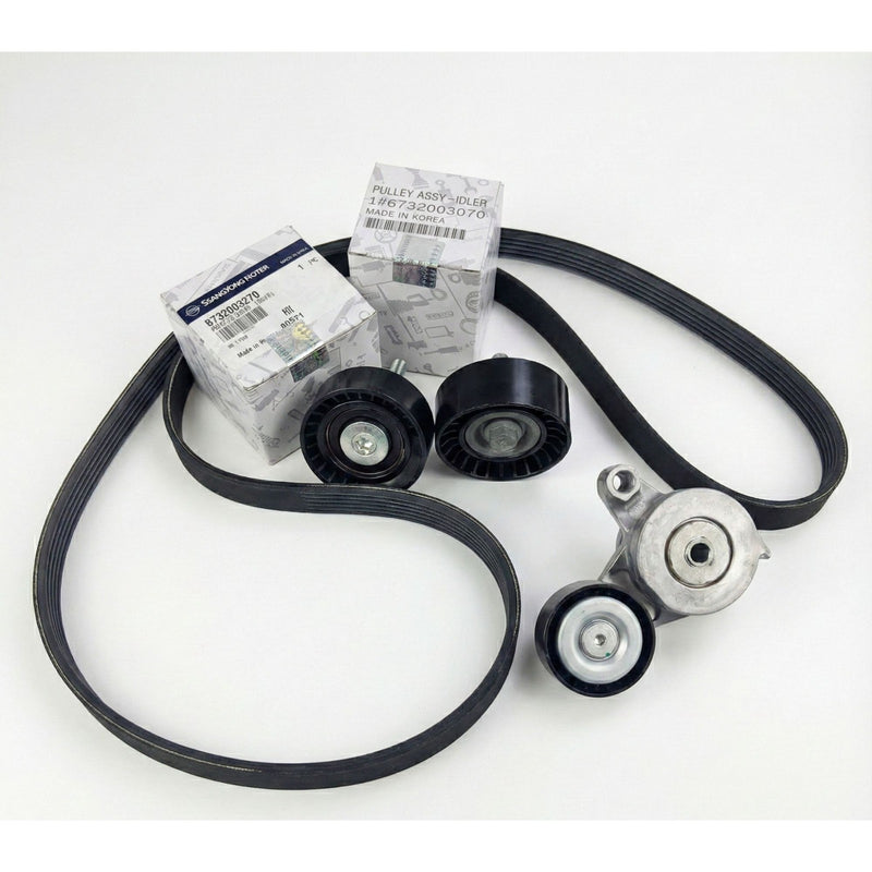 SsangYong Tivoli Korando Diesel Belt Tensioner Idler Pulley Kit OEM 67399-70292