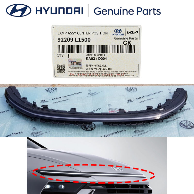 2024-2026 Hyundai Sonata Front Center LED DRL Light Bar OEM 92209-L1550