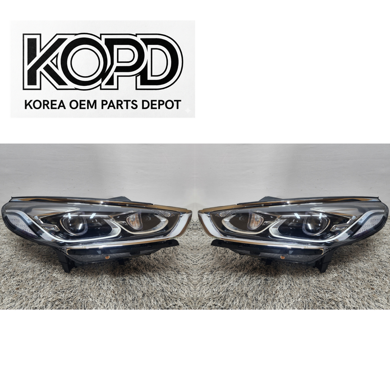 2015-2019 Hyundai Sonata LF LED Headlight PAIR OEM 92101-C1600 92102-C1600