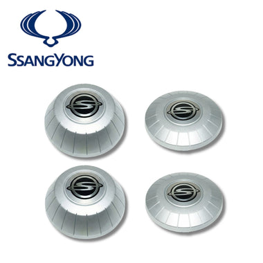 2003-2006 SsangYong Rexton Wheel Center Hub Cap 4PCS Front Rear OEM 41575-08100
