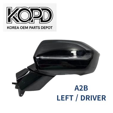 2023 2024 OEM Hyundai Palisade Calligraphy Left Driver Mirror OEM Black A2B