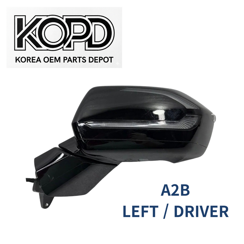 2023 2024 OEM Hyundai Palisade Calligraphy Left Driver Mirror OEM Black A2B